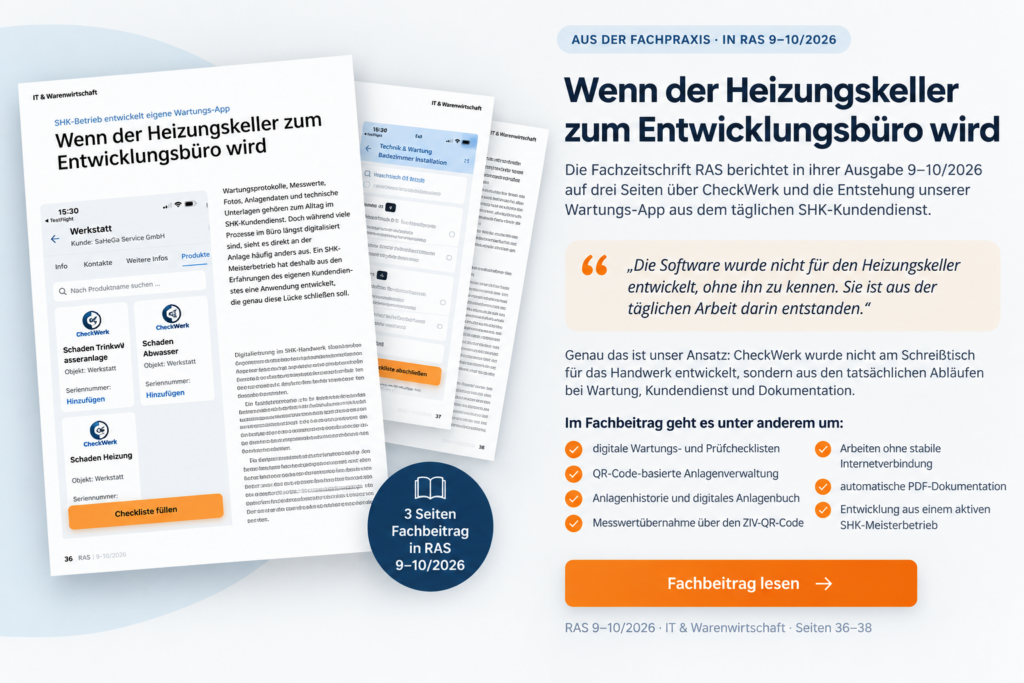Digitale Checklisten von Checkwerk in der Fachpresse